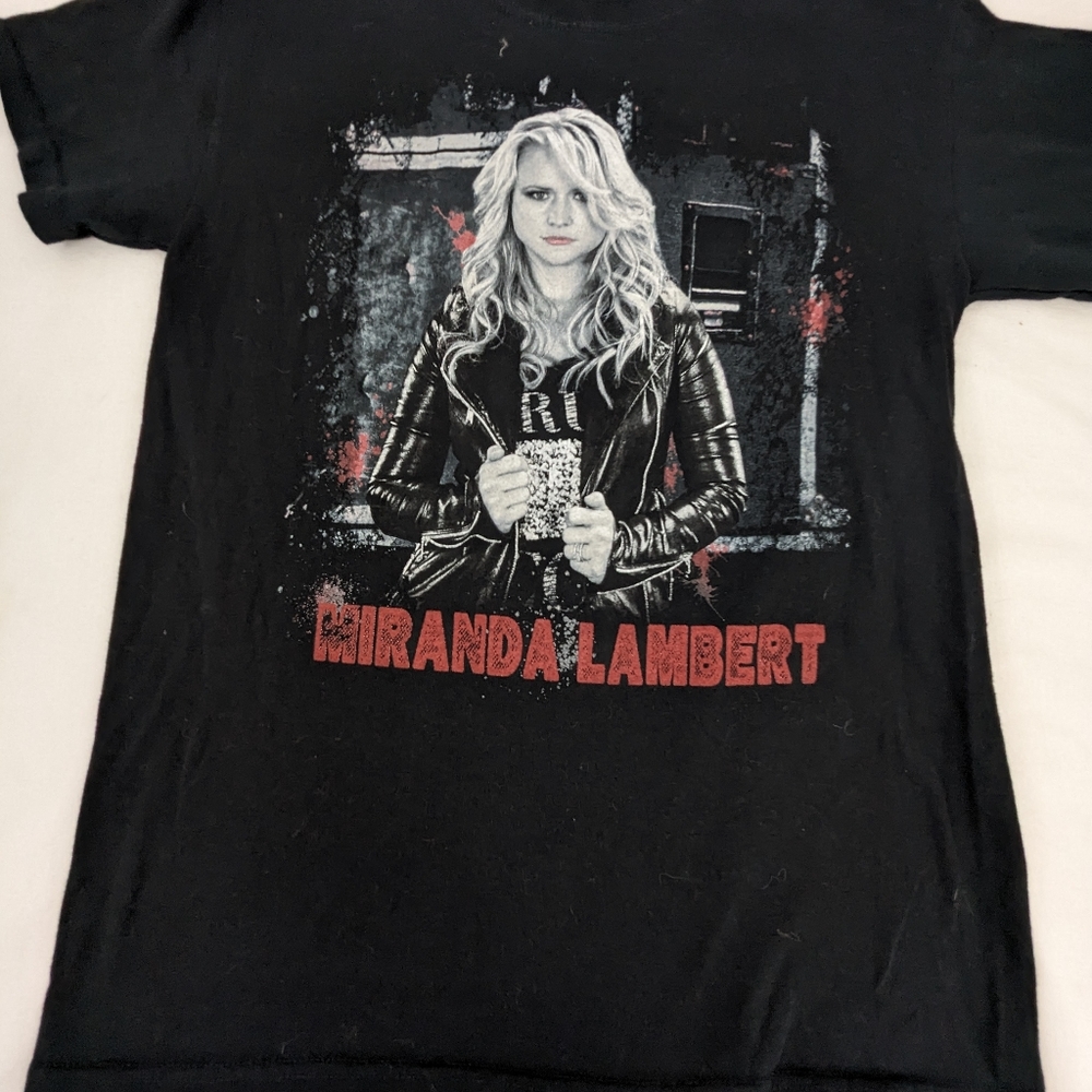 Miranda Lambert Beautiful Grvaphic Black Tee Small